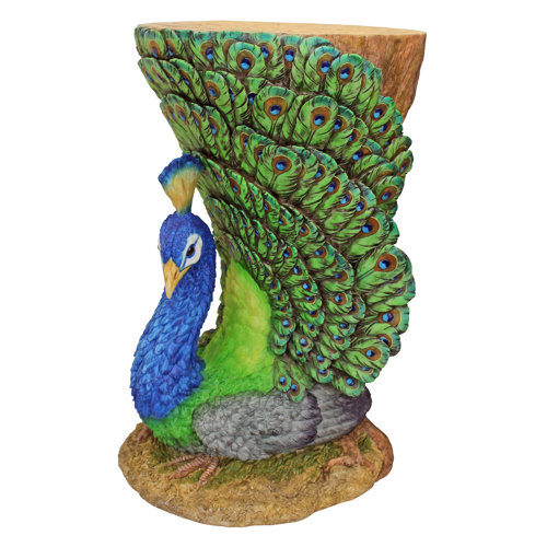 Design Toscano Provocative Peacock Sculptural Pedestal And Reviews Wayfair 2781